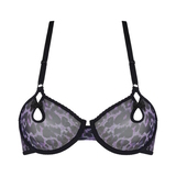 Marlies Dekkers Peekaboo paars/print niet voorgevormde bh