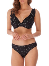 Freya Jewel Cove zwart/print voorgevormde bikinitop