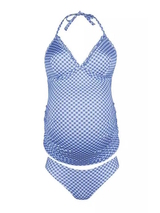 Anita Badmode Kamaka marine blauw/wit tankini set