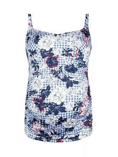 Anita Badmode Lelepa blauw/wit tankini top