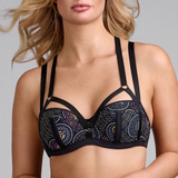 Marlies Dekkers Badmode Ecclesia  zwart/print voorgevormde bikinitop