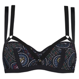 Marlies Dekkers Badmode Ecclesia  zwart/print voorgevormde bikinitop